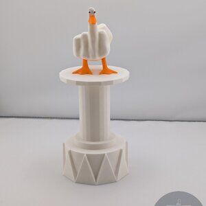 The Ducking Finger Trophy, 9-Inch Tall Gag Gift, Funny Goose Statue for Office